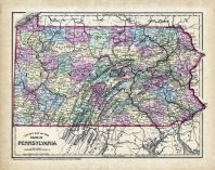 Pennsylvania - County Map, Northampton County 1874